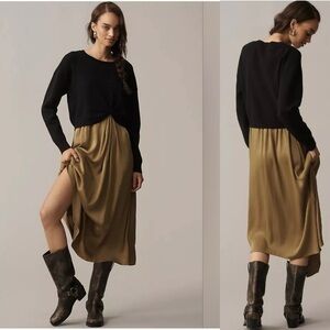 Anthropologie Gemini Twofer Sweater Dress Set